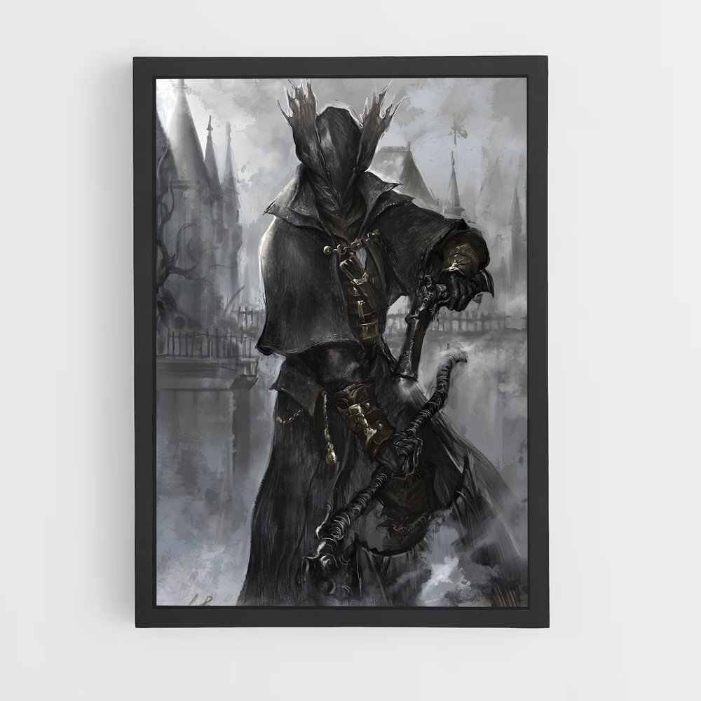Poster Le Chasseur de la Nuit – affiche Bloodborne (vue 2)